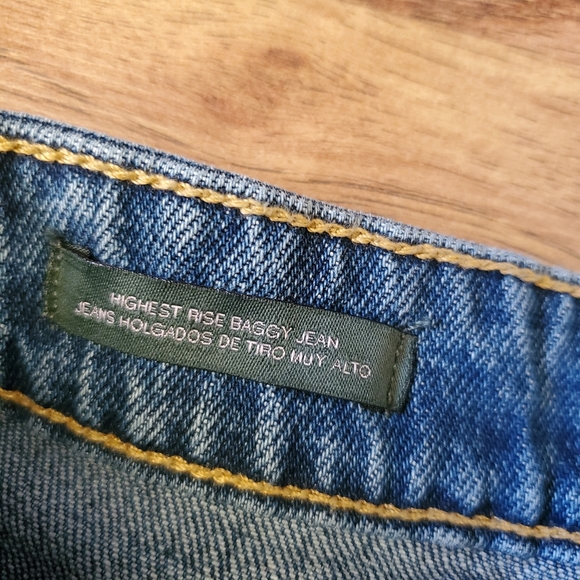 Baggy Jeans with Fitted High Rise Waist - Picture 7 of 10